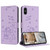Embossed Kitten Phone Leather Case with Lanyard