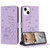 Embossed Kitten Phone Leather Case with Lanyard