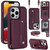 Wristband Vertical Flip Wallet Back Cover Phone Case with Long Lanyard