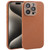 Plain Imitation Leather Back Cover Phone Case