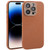 Plain Imitation Leather Back Cover Phone Case