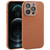 Plain Imitation Leather Back Cover Phone Case