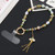 Mobile Phone Anti-lost Hand-fan Bead Chain Short Lanyard