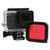 For GoPro HERO5 30m Waterproof PC & ABS Housing Protective Case + Camera Lens Red Quadrate Filter with Buckle Basic Mount & Long Screw & Anti-lost Hand Strap