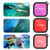 45m Waterproof Case + Touch Back Cover + Color Lens Filter for GoPro HERO8 Black