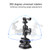 Dual Suction Cup Mount Holder with Tripod Adapter & Steel Tether & Safety Buckle