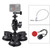 Triangle Suction Cup Mount Holder with Tripod Adapter & Steel Tether & Safety Buckle