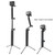 3-Way Monopod + Magic Mount Selfie Stick for GoPro, Insta360, DJI and Other Action Cameras, Length: 24.5-63cm