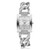 Square Dial Diamond Plated Hollow Alloy Bracelet Strap Quartz Watch for Women