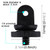 PULUZ Mini Size 1/4 inch Screw Tripod Mount Adapter for for GoPro, Insta360, DJI and Other Action Cameras, 3.9mm Diameter Screw Hole, 2.2cm Diameter