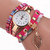 Ladies Quartz Bracelet Watch with Leaf Shape Pendant