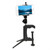 Desktop Fixed Clamp Holder Mount with Tripod Adapter for GoPro, Insta360, DJI and Other Action Cameras, Clamp Size: 1 - 6 cm