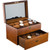 Wooden Double-Layer Watch Storage Box With Lock Jewelry Collection Display Box