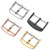 5pcs IP Plated Stainless Steel Pin Buckle Watch Accessories, Color: Silver 12mm
