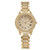 Full Diamond Roman Literal Steel Strap Quartz Watch
