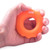 Silicone Gripper Finger Exercise Grip Ring, Specification: 60LB(Dot Orange)
