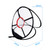 PGM Golf Cutting Rod Folding Practice Net, Peripheral Size: 54x65cm