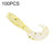 100 PCS Sequins Long Tail Maggots Shape Fishing Lures Artificial Fishing Bait, Length: 3.5cm