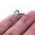 HENGJIA 20 PCS Classic Black High Carbon Steel Fishing Three-jaw Treble Hooks
