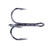 HENGJIA 20 PCS Classic Black High Carbon Steel Fishing Three-jaw Treble Hooks