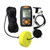 Portable Ultrasonic Fish Finder, Water Depth & Temperature Fishfinder with Wired Sonar Sensor Transducer and LCD Display