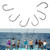 ISE 500 PCS Mixed Size Fish Barbed Hook Fishing Hooks