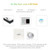 BHT-005-GBLW 220V AC 16A Smart Home Heating Thermostat for EU Box, Control Electric Heating with Only Internal Sensor & WIFI Connection