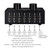 B017 6 Input 1 Output Audio Signal Selection Switcher Output Volume Adjustment Control 3.5mm Interface