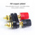 5 PCS Car Double Terminals Red Black Hexagon Connector Amplifier Terminal Speaker Plug Jack