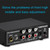 3-Channel Mixer Front Stereo Amplifier High / Mid / Bass Adjuster, USB 5V Power Supply, US Plug