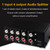1 In 4 Out Audio Frequency Signal Distribute Device Non Consumption Output RCA Interface