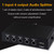 1 In 4 Out Audio Frequency Signal Splitter Distribute Device, Non Consumption, 3.5mm Interface Output