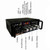 G20 Smart Digital Power Amplifier Built-In Bluetooth / USB / SD / FM Power Amplifier, EU Plug