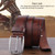 Dandali XX818 Men Fashion Retro Leather Belt Waistband, Length: 110cm