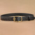 Ladies Plum Blossom Pattern Metal Buckle PU Leather Belt