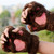 Winter Lovely Cartoon Cat Claw Lady Gloves Thick Warm Fluffy Paws Half Finger Gloves