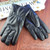 Riding Gloves Motorcycle Waterproof PU Leather Winter Warm Gloves