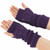 Winter Men and Women Knitted Jacquard Leaves Cycling Warm Fingerless Wool Gloves