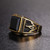 Europe and America Style Punk Gothic Retro Black Onyx Gemstone Men Titanium Steel Ring, US Size: 11, Diameter: 20.7mm, Perimeter: 65mm