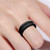 SiR053 V Shaped Grooved Edge Silicone Ring Outdoor Sports Couple Ring