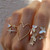 5pcs/set Cross Triangle Heart Hollow Butterfly Knuckle Ring
