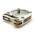 Mechanical Two-Tone Ring Gear Novelty Jewelry Ring, Size: 6