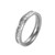 2pcs Girls Simple Titanium Steel Diamond Ring