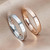 Fashion Simple Narrow BE THECHANGE Ring Electroplated 18k Titanium Steel Couple Ring