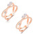 2 PCS J358 Ladies Fashion Pearl Index Finger Open Ring