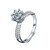 XJZ012 925 Sterling Silver Moissanite Ring Crown Ring Engagement Jewelry