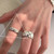 S925 Sterling Silver Vintage Ring Chain Jewelry