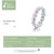 S925 Sterling Silver Pink Wreath Women Ring