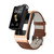 H21 1.14 inch Leather Band Earphone Detachable Smart Watch Support Temperature Measurement / Bluetooth Call / Voice Control