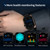 2.01 inch Silicone Strap Bluetooth Call Smart Watch Support Heart Rate Monitoring / Non-invasive Blood Sugar